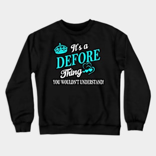 DEFORE Crewneck Sweatshirt